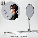 MAKEUP & SHAVING MIRROR メイクアップ シェービングミラー PUEBCO プエブコミラー 鏡 首かけ 丸型 ミラーサイズ14cm 卓上ミラー(3)