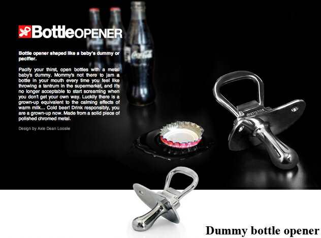 　商品仕様 　■品名 dummy bottle opener 　■ブランド Suck UK 　■素材 chrome plated alloy. 　■サイズ w6.5 × d4 × h8.2cm 　■説明 洗練されたクロームメッキ金属の固体部...