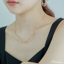 ネックレス レディース 結婚式 アクセサリー ビジュー クリスタル チェーン 華奢 1連 シンプル ジュエリー ゴールド シルバー パーティー 大人 フォーマル 二次会 成人式 謝恩会 お呼ばれ パーティ 卒業式 オケージョン ドレス プレゼント ギフト 日本製