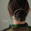 【全品10%オフクーポン!】パールメタルラウンドバレッタ ヘアアクセサリー ヘアピン ヘアクリップ ゴールド シルバー シンプル おしゃれ パーティー 結婚式 ...
