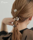 フラワーモチーフヘアピン3本セット パーティー Uピン ヘアアクセ アクセサリー パール ビーズ 花 ゴールド シルバー 結婚式 披露宴 二次会 成人式 卒業式 入学式 お呼ばれ 女子会 セレモニー オケージョン ヘアアレンジ ウェディング 浴衣 着物 袴 髪飾り ブライダル ドレス