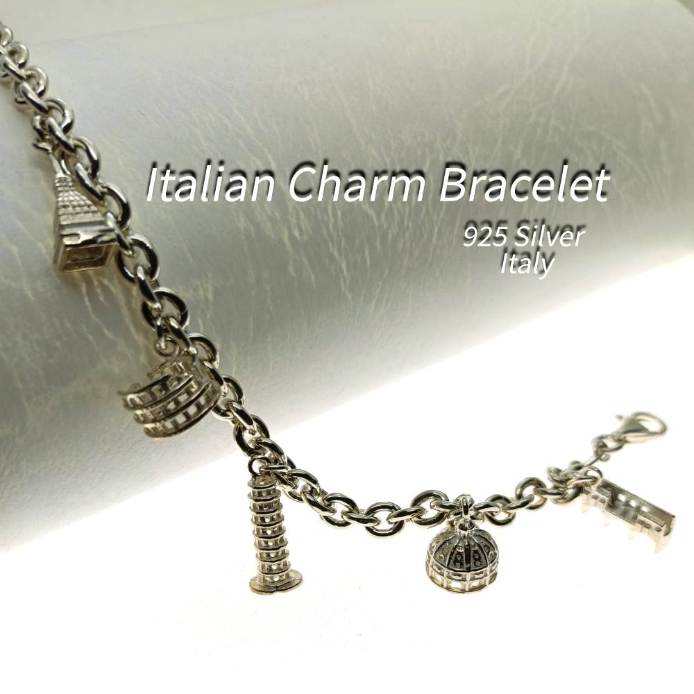 Silver - 【銀製】イタリアンチャーム ブレスレット イタリア製
