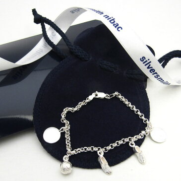 【銀製】サッカーチャーム ブレスレット