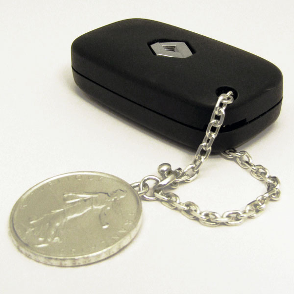 「ルノー トゥインゴ専用 フランス銀貨キーホルダー」