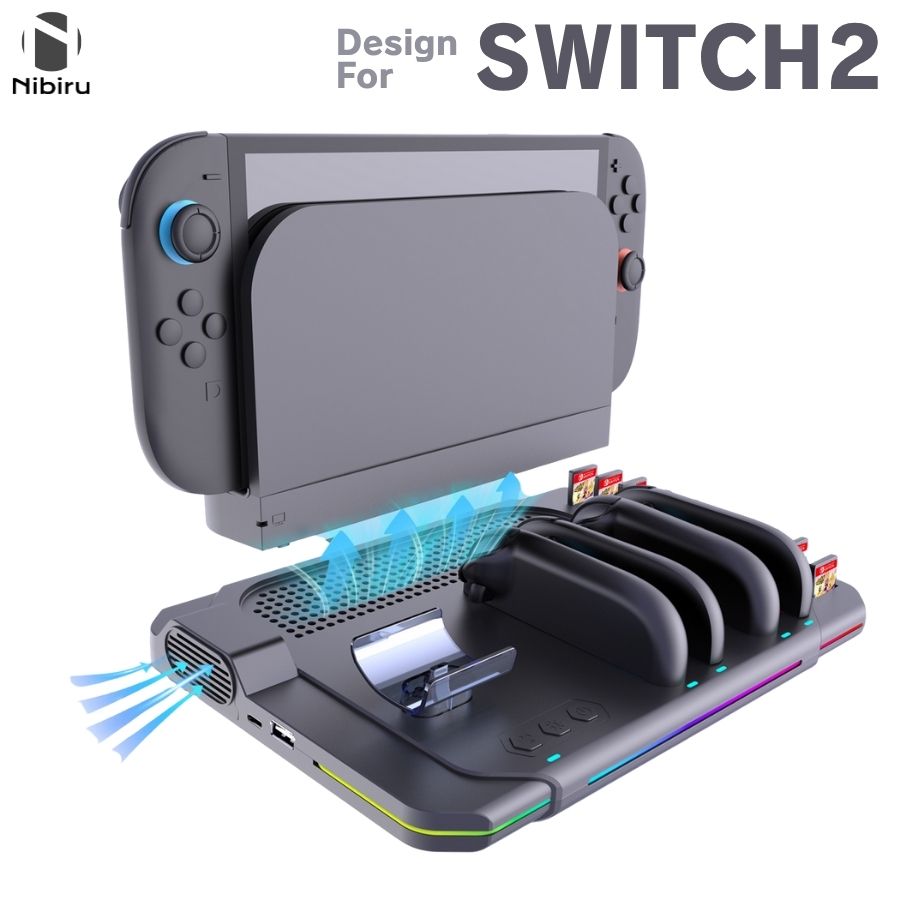 Nintendo Switch 2 充電器 充電スタンド マルチ充電器 LED付き充電器 Nintendo Switch2充電器 joycon2 充電器 switchコントローラー充電 switch pro コントローラー充電器 SDカード