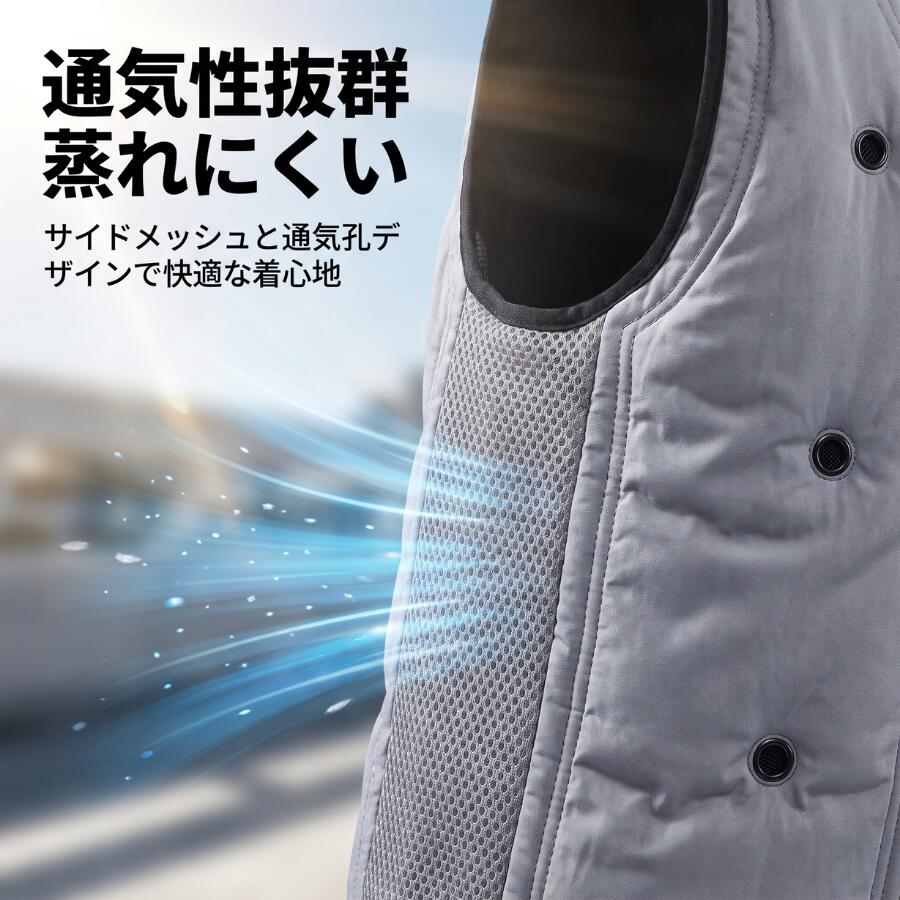 【猛暑対策】水冷服 水冷ベスト 電源不要 水循環式 屋外 工事現場 作業員向け UVカット 遮熱機能付き 作業着 熱中症対策 冷却ベスト 水冷式 洗濯可能 冷感 暑さ対策 急速冷却 長時間クール 冷水式 持続ひんやり 涼しい夏 nibiru-10000822 二ビル サンプル画像3