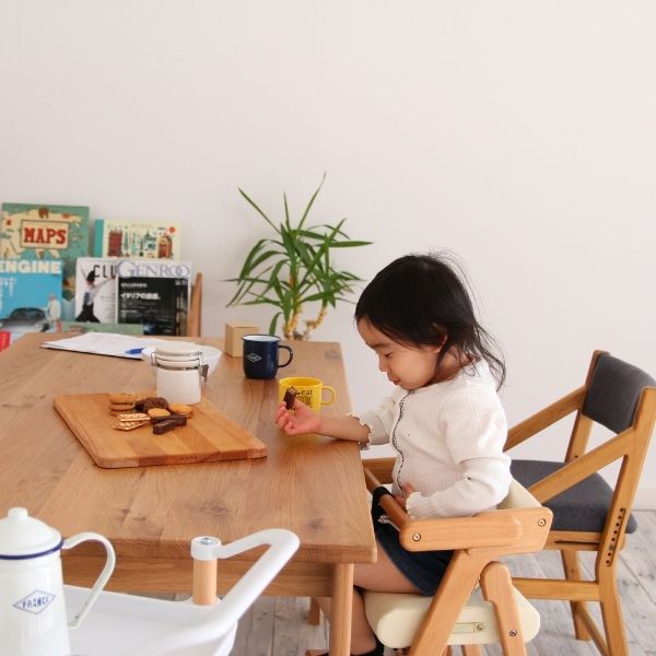 ハイチェア ダイニングチェア 持ち運び 折りたたみ こども 収納 na-ni Folding High Chair NAC-3364 [3]
