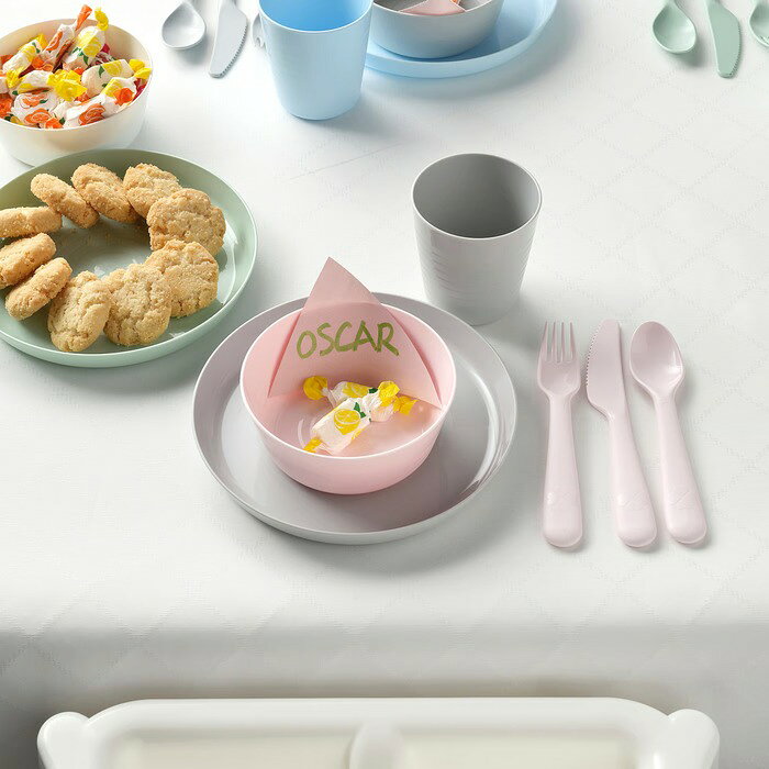 こどもかぐとギフト ニックスのIKEA イケア KALAS カラース カトラリー18点セット 子ども用品 キッズルーム 00378672｜アングル2