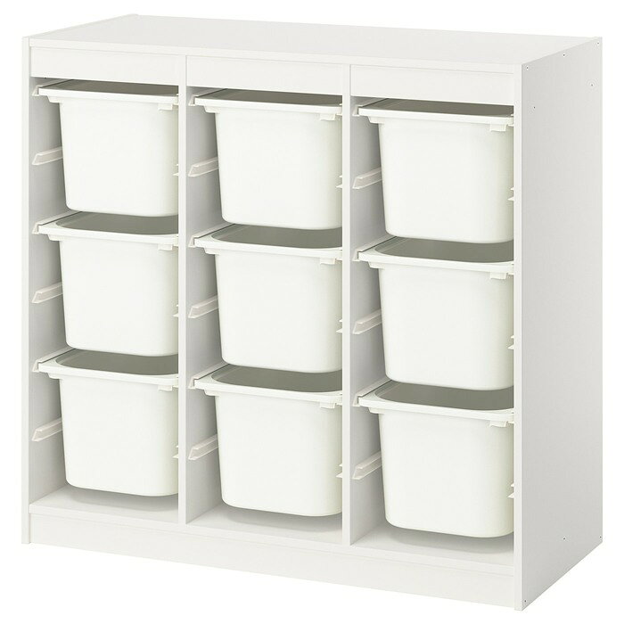 IKEA イケア TROFAST トロファスト 収納コンビネーション ボックス付き ルームディバイダー 99x44x95 cm 子ども用品 キッズルーム 09613142