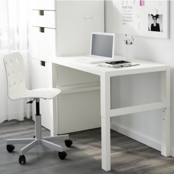 12/20-26限定! 5%オフクーポン! IKEA イケア PAHL ポール デスク96x58 cm ホワイト ホワイト(192.451.06) [2]