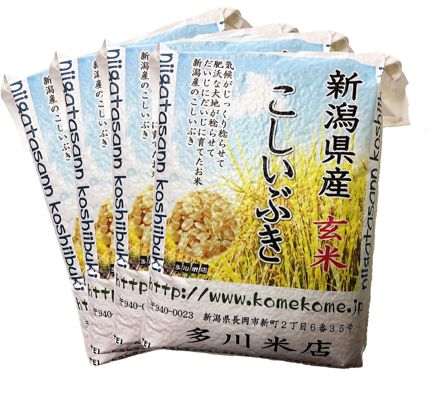 《真空パックで非常時の 備蓄米 にも》令和5年 新米 新潟県産 こしいぶき玄米 20kg (5kg×4袋 真空パック)【 令和5年産5年度産 新潟産 新潟米 こしいぶき玄米 玄米 お米 おいしいお米 保存米 20kg 20キロ 真空パック 美味しい おいしい 米 お米 地域限定 送料無料 】