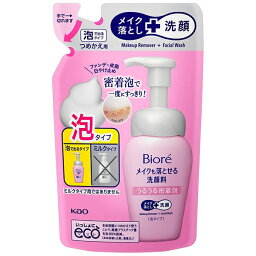 ビオレ メイクも落とせる洗顔料 うるうる密着泡 つめかえ用 140mL メイク落とし＋洗顔 泡タイプ 花王