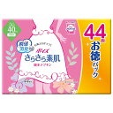 無地の箱で発送！ 40cc ポイズ さらさら素肌 吸水ナプキン 安心の少量用 お徳パック 44枚入 パッドサイズ 23.0cm 尿ケア専用 ナプキンタイプ 【クレシア】