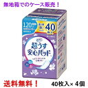 無地箱のケース販売 リフレ 超うす安心パッド まとめ買いパック 120cc 40枚入×4個 多い時も安心用 リブドゥ 医療費控除対象商品