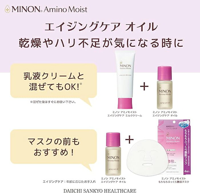 ナイスドラッグのミノン アミノモイスト エイジングケア オイル 20mL 第一三共ヘルスケア｜アングル3