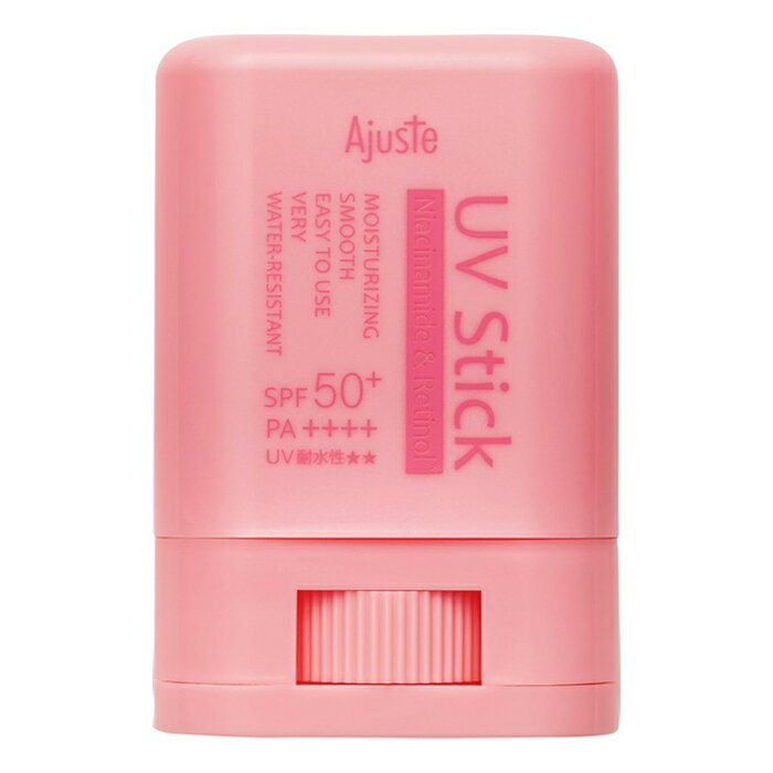 アジャステ ナイアシンアミド＆レチノール配合 UVスティック 15g（顔・からだ用 日焼け止め）×12個セット ドウシシャ Ajuste 3