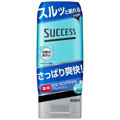 サクセス 薬用シェービングジェル フレッシュタイプ 180g 医薬部外品 花王 サクセス 薬用シェービングジェル フレッシュタイプ 180g 医薬部外品 花王