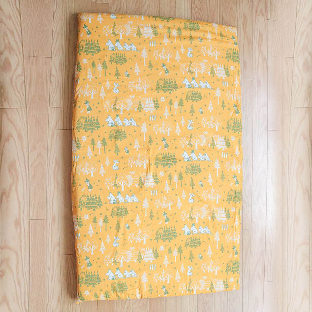 MOOMIN BABY ムーミン フィットシーツ 星と森 ベビーサイズ （70×120cm）標準サイズ 洗濯可 日本製 ベビーふとん　シーツ ダブルガーゼ 赤ちゃん布団 【ニシザキ】★ 2