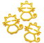 レジン枠 空枠 猫 1個 猫チャーム カン付き メタルチャーム フレーム ゴールド アクセサリーパーツ ハンドメイド アンティーク 手芸材料