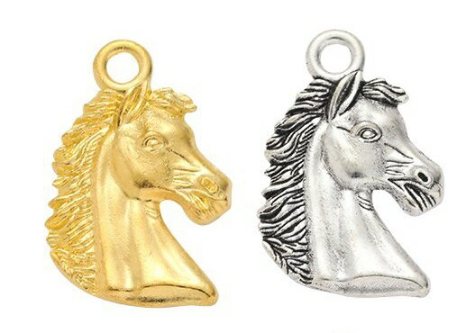 馬 1個 馬チャーム 競馬 モチーフ メタルチャーム ハンドメイド キーホルダー ペンダント アンティーク..