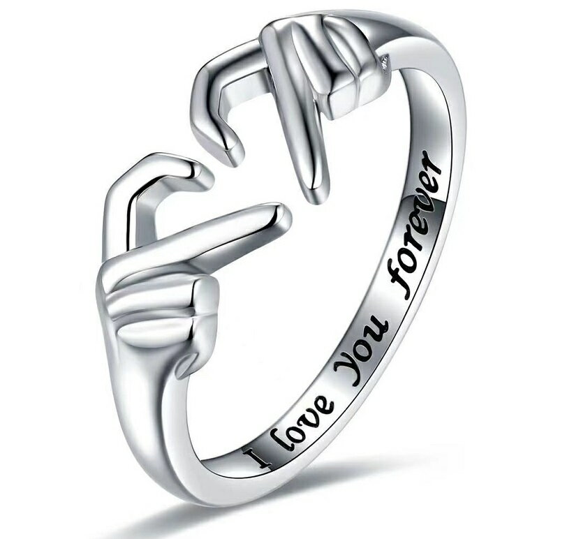 指輪 1個 ハート LOVE レディース メンズ ハートリング ヴィンテージ アンティーク アクセサリー