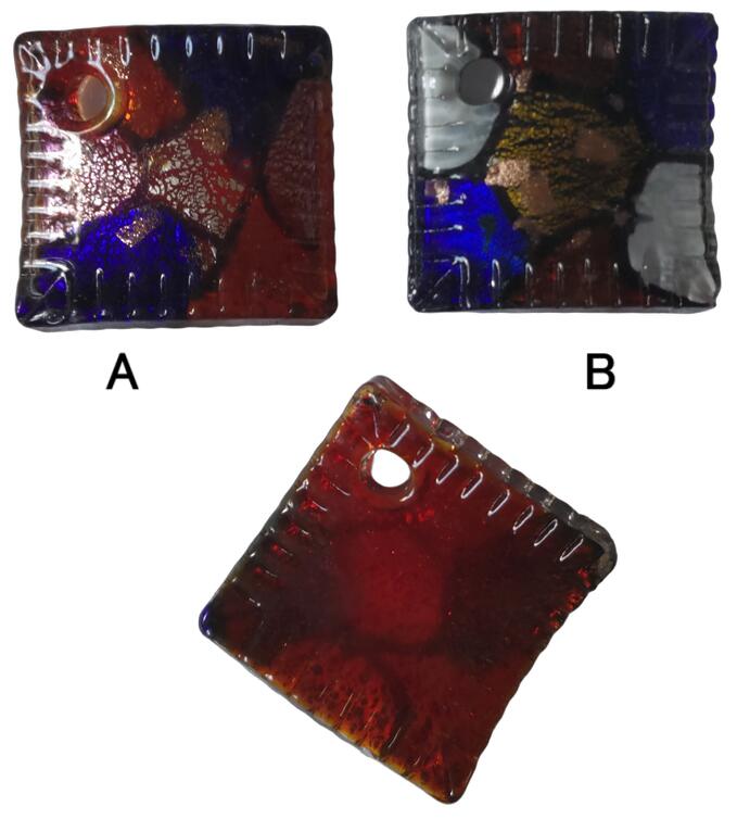 【楽天スーパーセール半額】ガラス ペンダントトップ 1個 デザインビーズ ネックレス ハンドメイド ア..