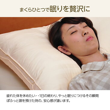 【送料無料】テイジン フワリーヌ使用 ヨーロピアンサイズのまくら(50×70cm)