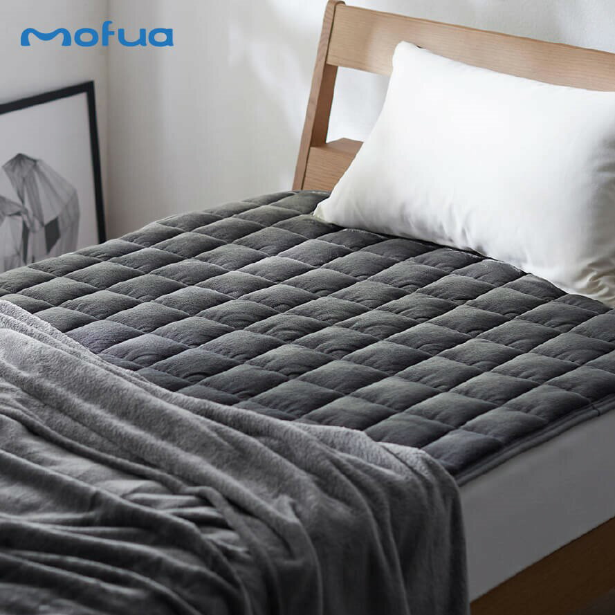 たっぷりあったか敷きパッド mofua モフア プレミアム マイクロファイバー ボリュームリバーシブル敷き..