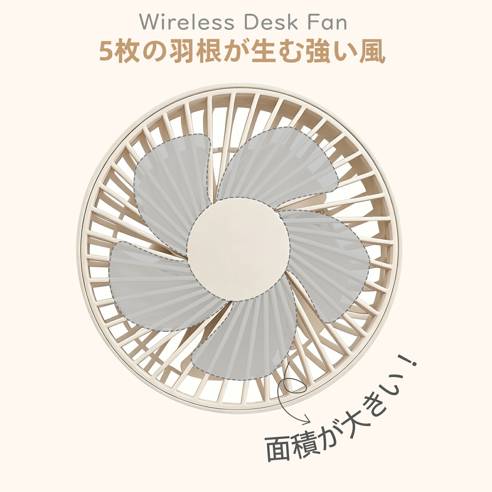 スーパーSALE18％OFFクーポン【当日発送】卓上扇風機 コードレスファン LEDディス...