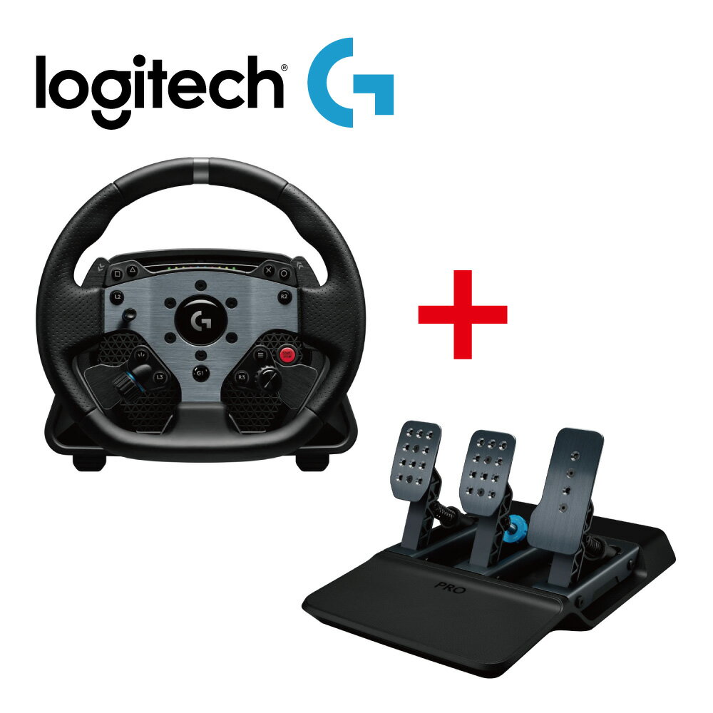 Logitech ƥå PRO RACING WHEEL + PRO RACING PEDALS 졼󥰥ۥ 쥯ȥɥ饤֤TRUEFORCEեɥХåܤΥۥ ⥸塼벽 ޥǽ ɥ֥졼 PC б 1ǯݾ ͢