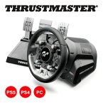 Thrustmaster スラストマスター T-GT II ステアリングコントローラー ペダルセット ハンコン ハンドルコントローラー T-GT 2 コントローラー ゲーミングデバイス レーシングゲーム PS5 PS4 PC グランツーリスモ gt公式 ライセンス 輸入品 1年保証
