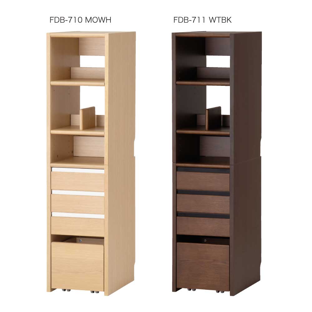 【正規代理店】KOIZUMI コイズミ Lenos レノス キャビネットシェルフ ランドセル棚 FDB-710 MOWH ホワイト FDB-711 WTBK ブラック 本棚 ラック キャスター付きおもちゃ箱 可動棚 子供 キッズ 収納家具 子供部屋用 インテリア [2]