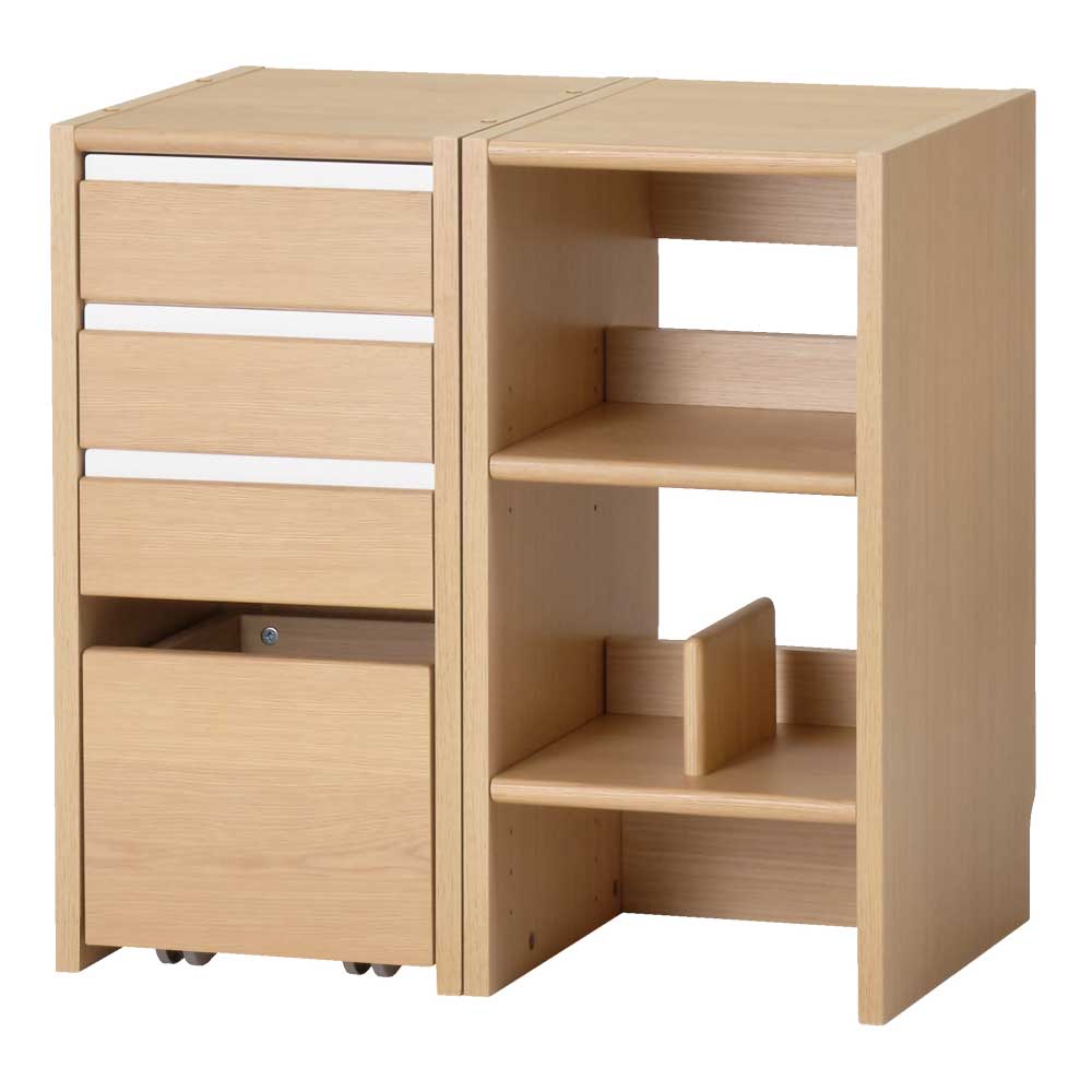 【正規代理店】KOIZUMI コイズミ Lenos レノス キャビネットシェルフ ランドセル棚 FDB-710 MOWH ホワイト FDB-711 WTBK ブラック 本棚 ラック キャスター付きおもちゃ箱 可動棚 子供 キッズ 収納家具 子供部屋用 インテリア [3]