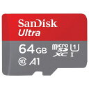 SanDisk サンディスク 64GB SDSQUAB-064G-GN6MN Ultra Class10 UHS-I ウェスタンデジタル マイクロSD microSDカード microSDXC 最大読み込み速度 140MB/s