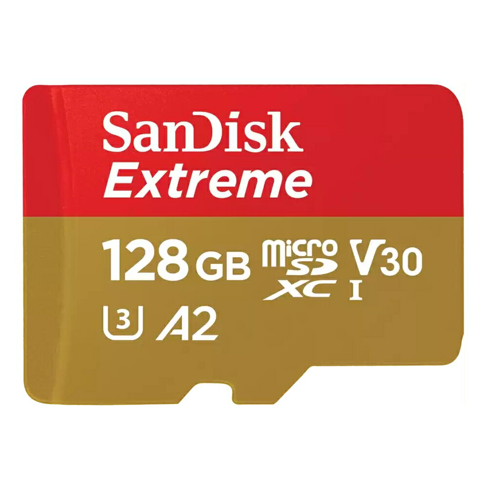 SanDisk サンディスク 128GB SDSQXAA-128G-GN6MN Extreme UHS-I U3 V30 A2 ウェスタンデジタル マイクロSD microSDカード microSDXC R:190MB/s W:90MB/s