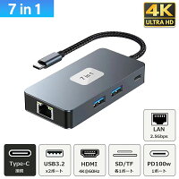 USBType-Cϥ7in14KHDMIUSB3.0PDбhubSD/microSDɥ꡼ɥå󥰥ơUSBϥѴUSB-CץޥMacBookiPadairProSurfaceAndroidΡPCBYL-2007