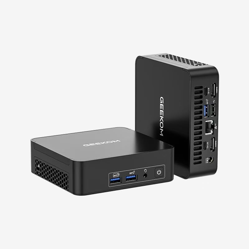 GEEKOM BIZ X12 ミニPC 第12世代 Intel Core i9-12900H 14コア/20スレッド/24MBキャッシュ 最大周波数5.0GHz 16GB DDR4 3200MHz+512GB M.2 PCIe 4.0 SSD Windows 11 Pro/WIFI 6E/BT5.2 HDMI2.0/USB4.0などポート 4画面同時出力 8K@30Hz TDP 35W 省電力