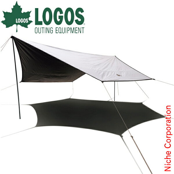 ロゴス タープ ソーラーブロック ウイングヘキサタープ 71809036 ヘキサ型タープ アウトドア ヘキサタープ キャンプ 夏 遮光