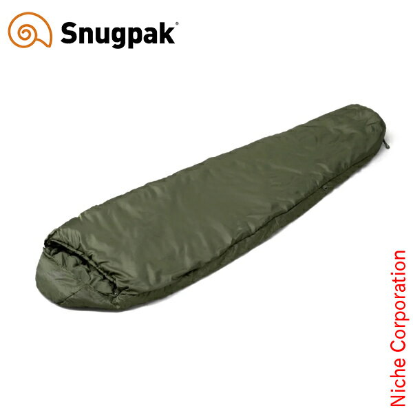 スナグパック ソフティー エリート3 レフトジップ オリーブ Snugpak SP20134OL シュラフ キャンプ 寝袋 アウトドア 車中泊 ソフティ エリート 3 マミー型 マミー型シュラフ