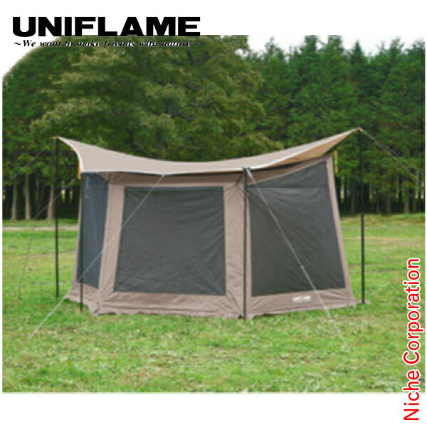ユニフレーム REVOメッシュウォールII L TAN キャンプ タープ メッシュ アウトドア nocu 注目商品