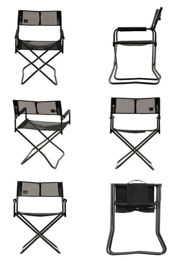 スノーピーク メッシュFDチェア LV-077M-BK キャンプ用品 アウトドア椅子 キャンプチェア niche-express-10028342 ニッチ・エクスプレス サンプル画像2