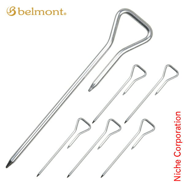 ベルモント トライアングルジュラペグ200 6本セット BM-391 テント タープ ジェラルミン キャンプ用品