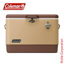 【GWも休まず出荷！】コールマン スチールベルトクーラー 54QT バターナッツ Coleman 2161177 ハードクーラーボックス アウトドア キャンプ ハードクーラーボックス 売り尽くし 在庫処分