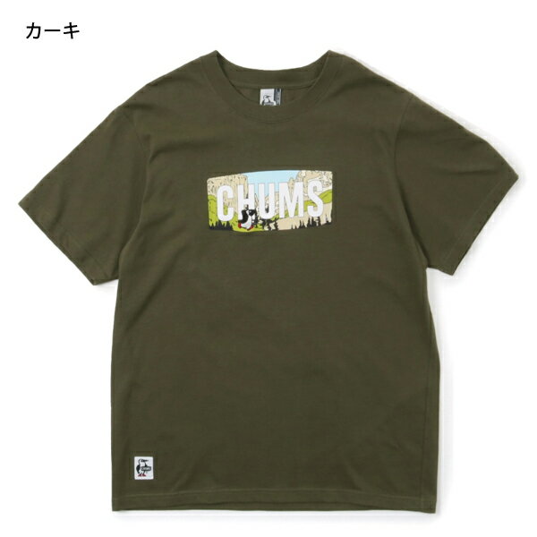 チャムス マウンテンチャムスロゴTシャツ CH01-1967 ウェア トップス Tシャツ メンズ 半袖 春夏 キャンプ用品 売り尽くし 在庫処分