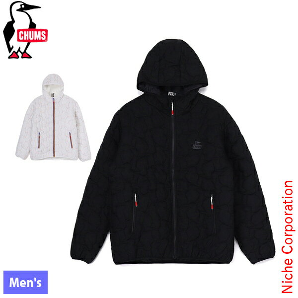 楽天ニッチ・エクスプレスチャムス ブービーステッチパテッドフーディ CH04-1415 アウトドア ウェア 中綿 ジャケット コート メンズ キャンプ用品 キルティング 刺繍ロゴ 注目商品