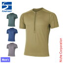 ファイントラック ラミースピンエアジップT メンズ FMM0254 ウェア トップス Tシャツ インナー ベース ジッパー メンズ 半袖 速乾 涼感 防菌 防臭 アンダーウェア nocu