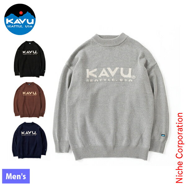 楽天ニッチ・エクスプレスカブー メンズ ロゴニット 19821919 アウトドア ウェア トップス セーター メンズ 秋 冬 長袖 注目商品 nocu