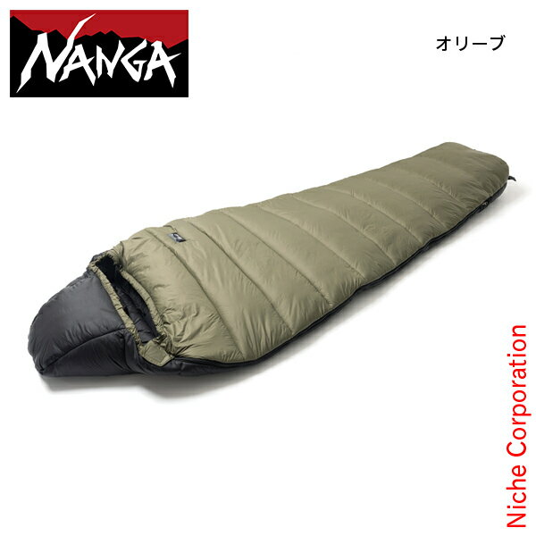 NANGA 寝袋 オリーブグリーン 日本製 NANGA ナンガ 寝袋 シュラフ オーロラ 500 STD スリーピング
