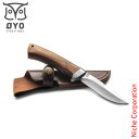 OYO(オヨ) ハリングスカルベットナイフ OY313 アウトドア キャンプ 釣り ステンレス 革 ケース付き