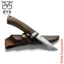 OYO(オヨ) ドブレナイフ OY315 アウトドア キャンプ ブッシュクラフト 焚き火 ステンレス 革 ケース付き